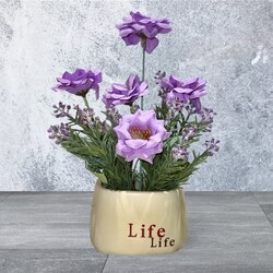 Elegant Purple Artificial Floral
